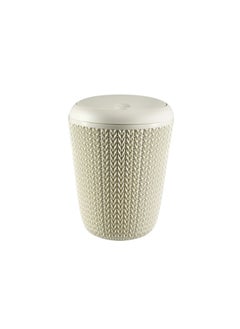 Curver Knit Bathroom Bin White 