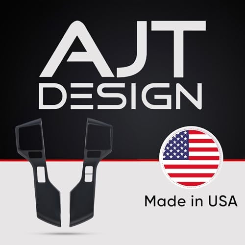 AJT DESIGN Steering Wheel Trim for Toyota Tacoma 2016-2023, Tundra 2014-2021, 4Runner 2014+ | 2 Piece | Durable ABS Plastic | Precision Fit | Complete Replacement Part | Made in USA | Black - Image 5