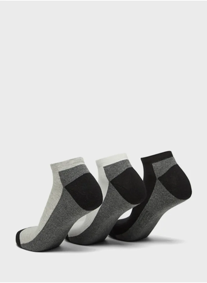 كابا 3 Pack Logo Ankle Socks