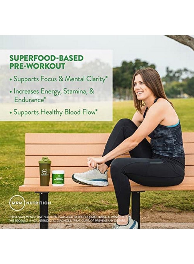 ام ار ام مسحوق ما قبل التمرين العضوي من MRM Nutrition | بنكهة Island Fusion | أطعمة خارقة + 150 مجم من الكافيين الطبيعي + مواد تكييفية | طاقة نظيفة + تركيز | تدفق دم صحي | نباتي + غير معدّل وراثيًا | 20 وجبة - Image 4