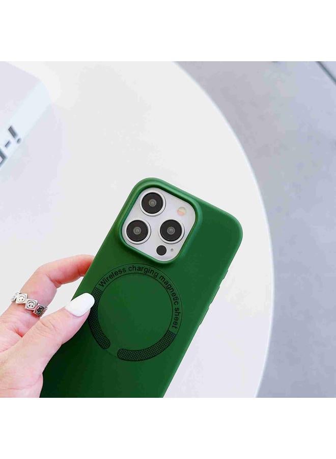 S-TOP Case For iPhone 14 MagSafe Magnetic Liquid Silicone Phone Case - Image 4