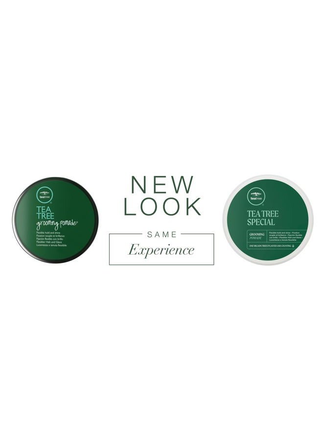 Tea Tree مستحضر تصفيف الشعر، تثبيت مرن + لمعة، لجميع أنواع الشعر، خاصة الموجي + المجعد، 3 أونصات. - Image 2