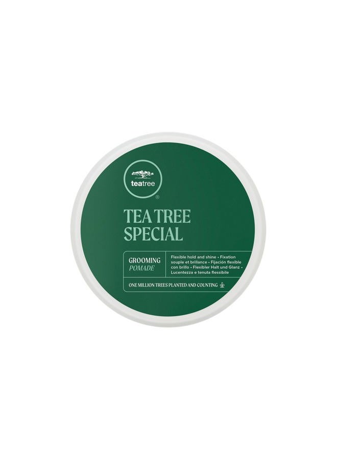 Tea Tree مستحضر تصفيف الشعر، تثبيت مرن + لمعة، لجميع أنواع الشعر، خاصة الموجي + المجعد، 3 أونصات. - Image 1