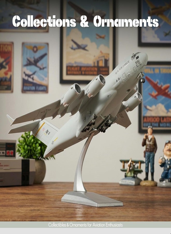 NUOTIE 1/200 C-17 GlobemasterⅢ Diecast Airplane Model Kits with Stand Harbor-Hickam AFB Transport Airplane Model Pre-Build Military Aircraft (535th Airlift Squadron) - Image 5