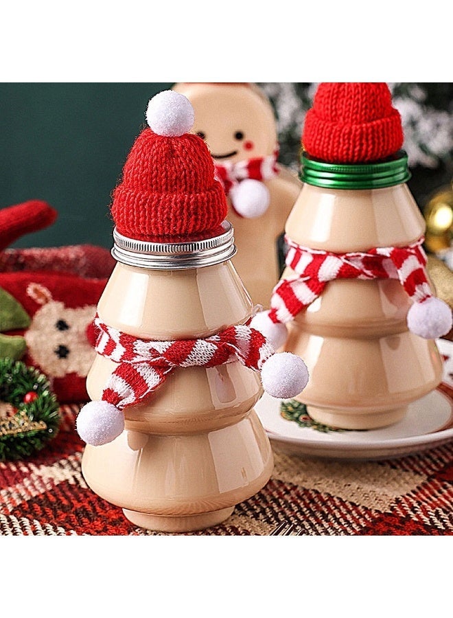 general Milk Tea Drink Cup tree Shaped Plastic Bottle Pet Material Clear Candy Jar Reusable Beverage Container for Holiday and Party - Image 4