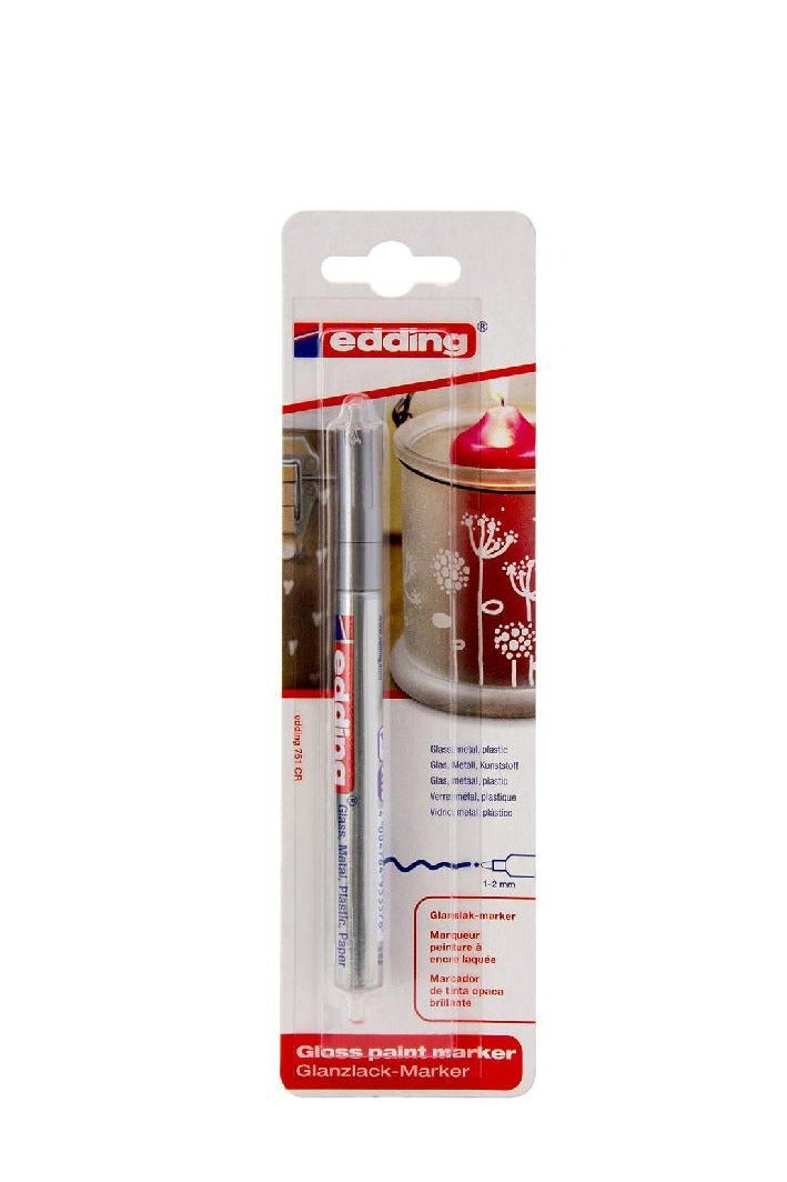 Edding 751 Paint Marker 1 - 2 mm Round Tip Silver