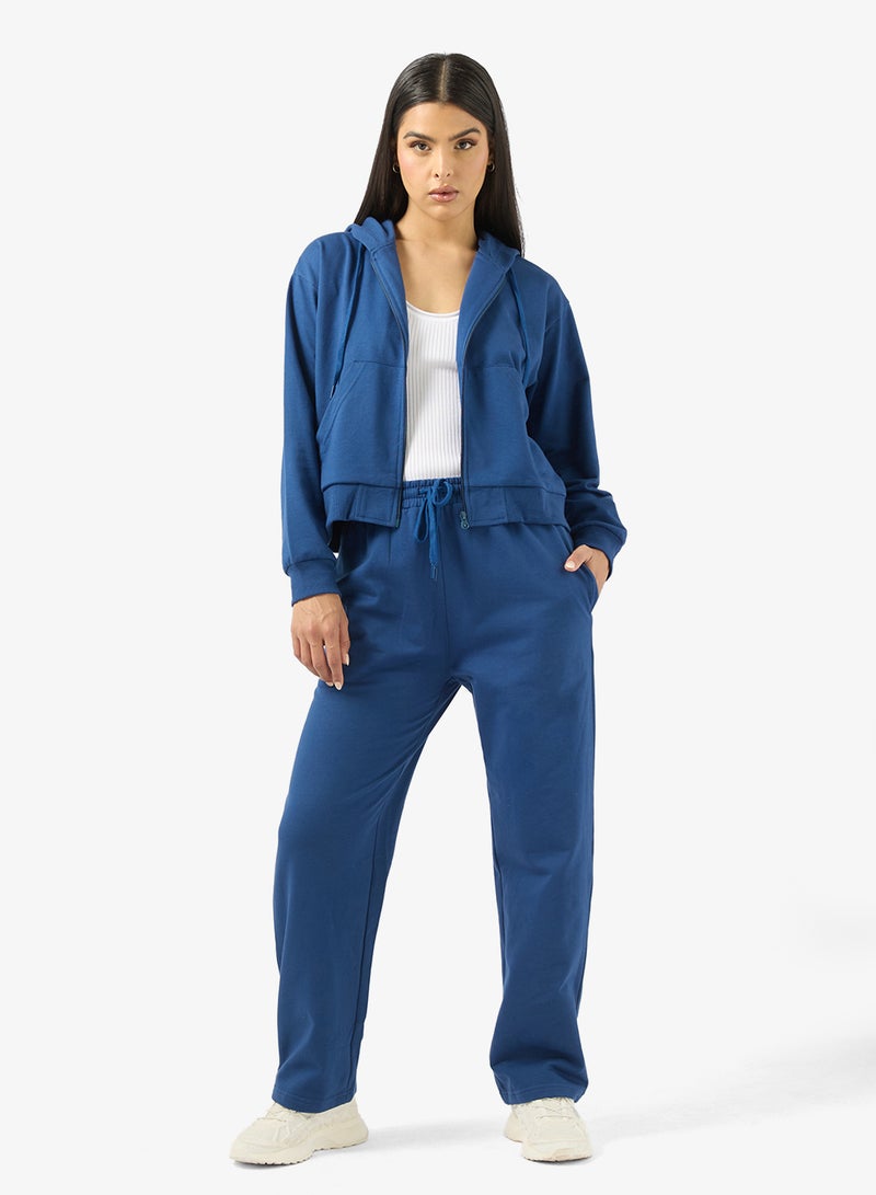 Ginger Basics Cotton Oversize Wide Leg Sweatpant - Image 2