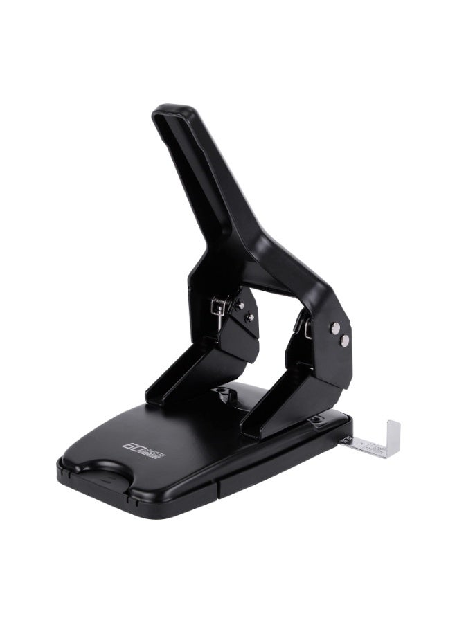 Deli دلي E0160 EXCEED مثقاب ثقيل مزدوج 2 - سعة 60 ورقة - بناء بلاستيكي ومعدني - مثالي لتقارير المكتب والتخزين الكبير - 1 قطعة/صندوق ملون - Image 2