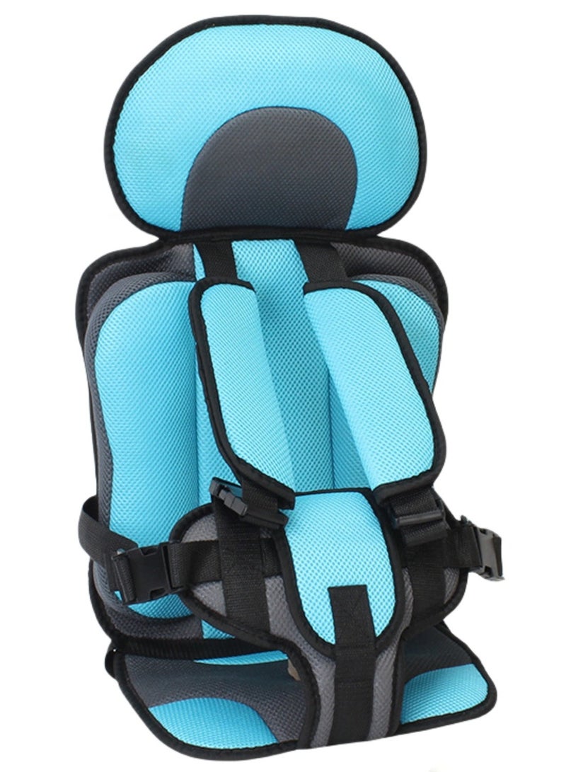 Auto Child Safety Seat Simple Car Portable Seat Belt, Foldable Car Seat Booster Seat for Car Protection, Travel Car Seat Accessories - Image 1