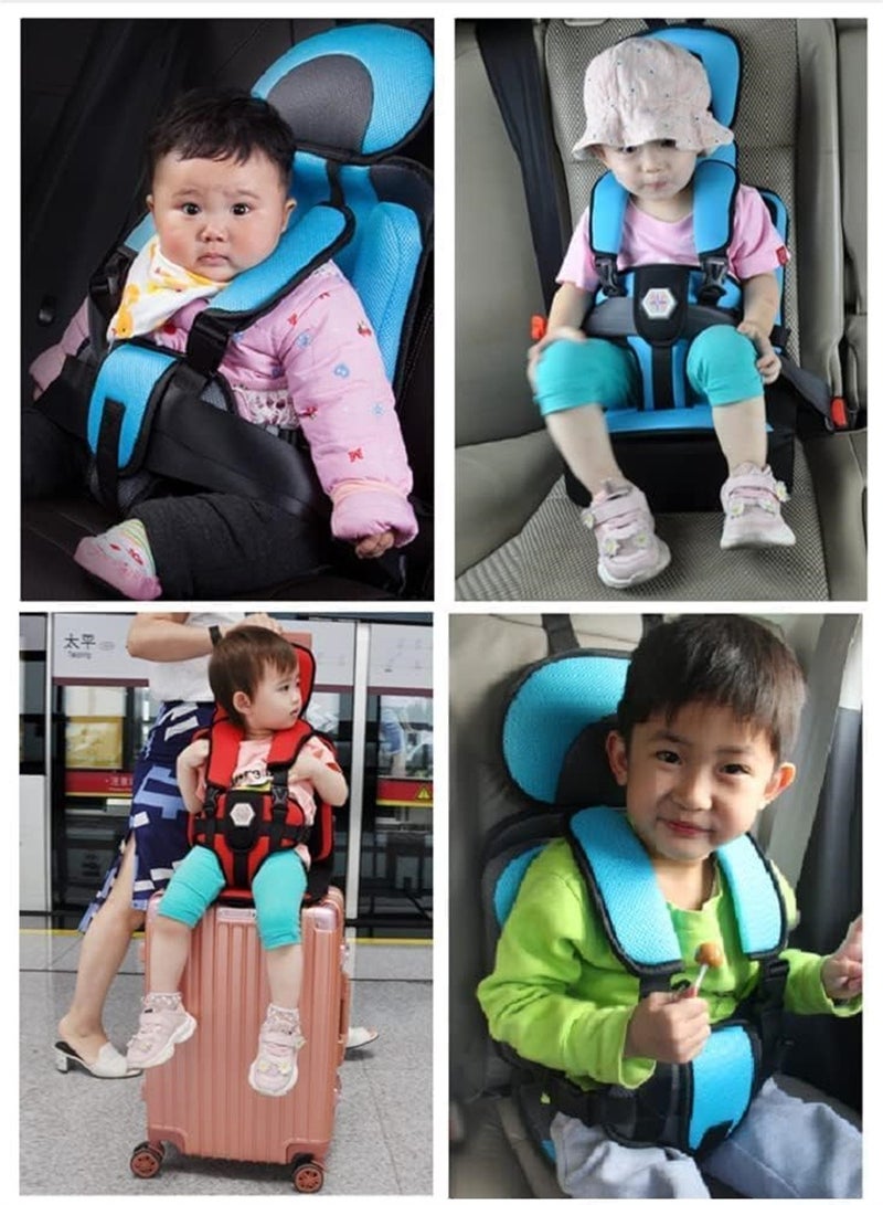 Auto Child Safety Seat Simple Car Portable Seat Belt, Foldable Car Seat Booster Seat for Car Protection, Travel Car Seat Accessories - Image 3