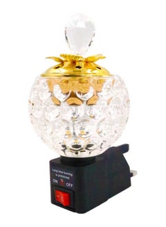 RSG Elegant Crystal Oud Bakhoor Holder Electric Incense Burner – DE6078  - Image 1