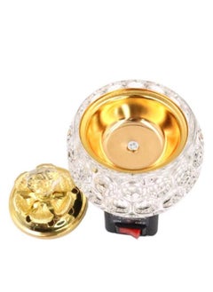 RSG Elegant Crystal Oud Bakhoor Holder Electric Incense Burner – DE6078  - Image 3