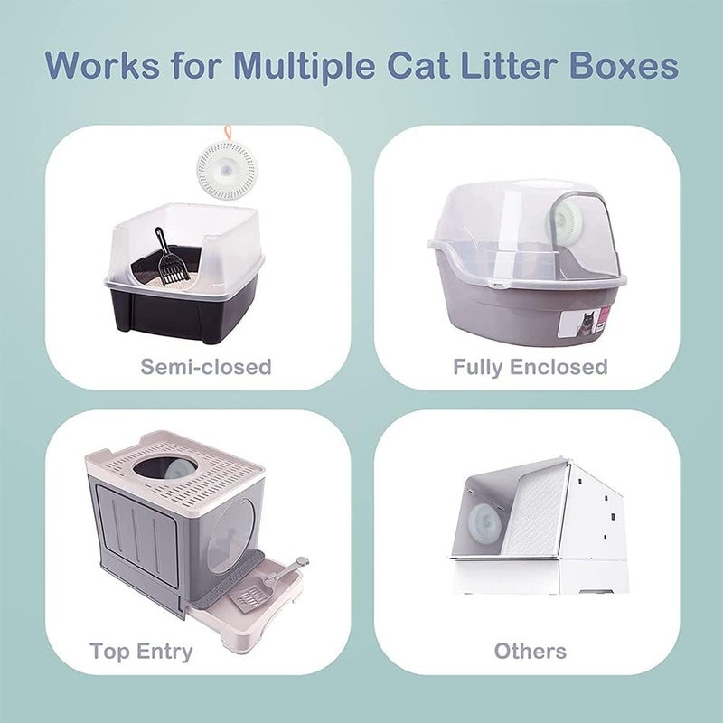 Masroo Cat Litter Box Deodorizer 2600mAh, Automatic Pet Odor Eliminator, Neutralizer, 99.9% Dust-Free, Long Battery Life, for All Kinds of Litter Box, Bin, Bathroom Wardrobe, and Small Area. - Image 3