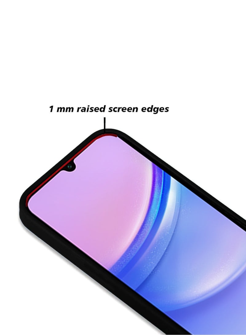 Techie غطاء سيليكون أنيق مع حامل كاميرا لجهاز سامسونج جالاكسي A15 - أسود - Image 3