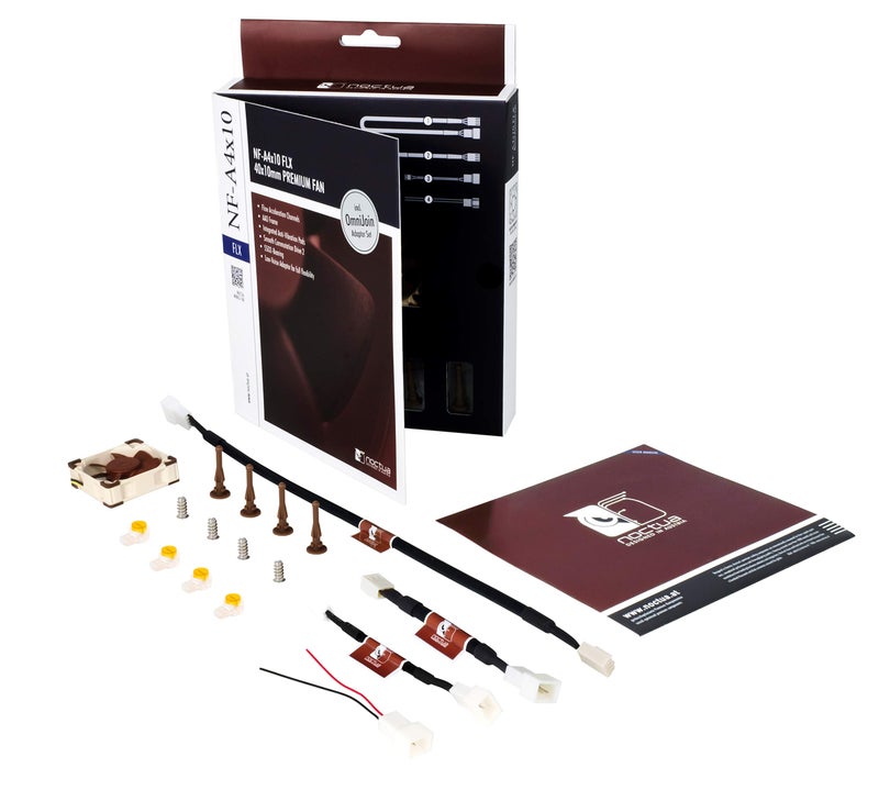 Noctua NF-A4x10 FLX, Premium Quiet Fan, 3-Pin (40x10mm, Brown) - Image 5
