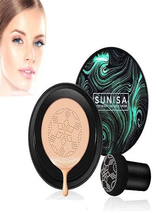 SUNISA Sunisa Mushroom Head Air Cushion CC Cream Foundation Long-Lasting Coverage of Blemishes for All Skin Types - Image 1