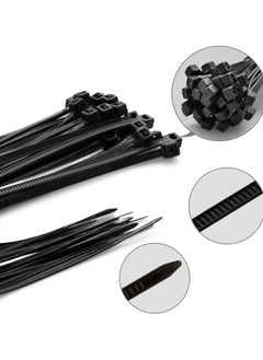 MJZ 4 Inch Zip Ties Self Locking 100 Pieces Nylon Cable Ties elf-Locking Black Nylon Cable Tie Wraps Straps for Indoor and Outdoor  - Image 4