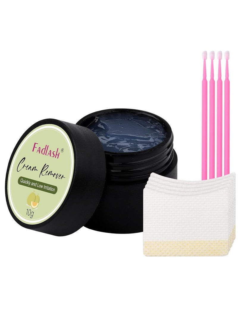 FADLASH - Eyelash Extension Remover 10g Cream Lash Extension Remover Dissolves Powerful Eyelash Glue Remover Low Irritation eyelash remover for lash extensions Lash Glue Remover for Sensitive Skin(Hami Melon) - Image 1