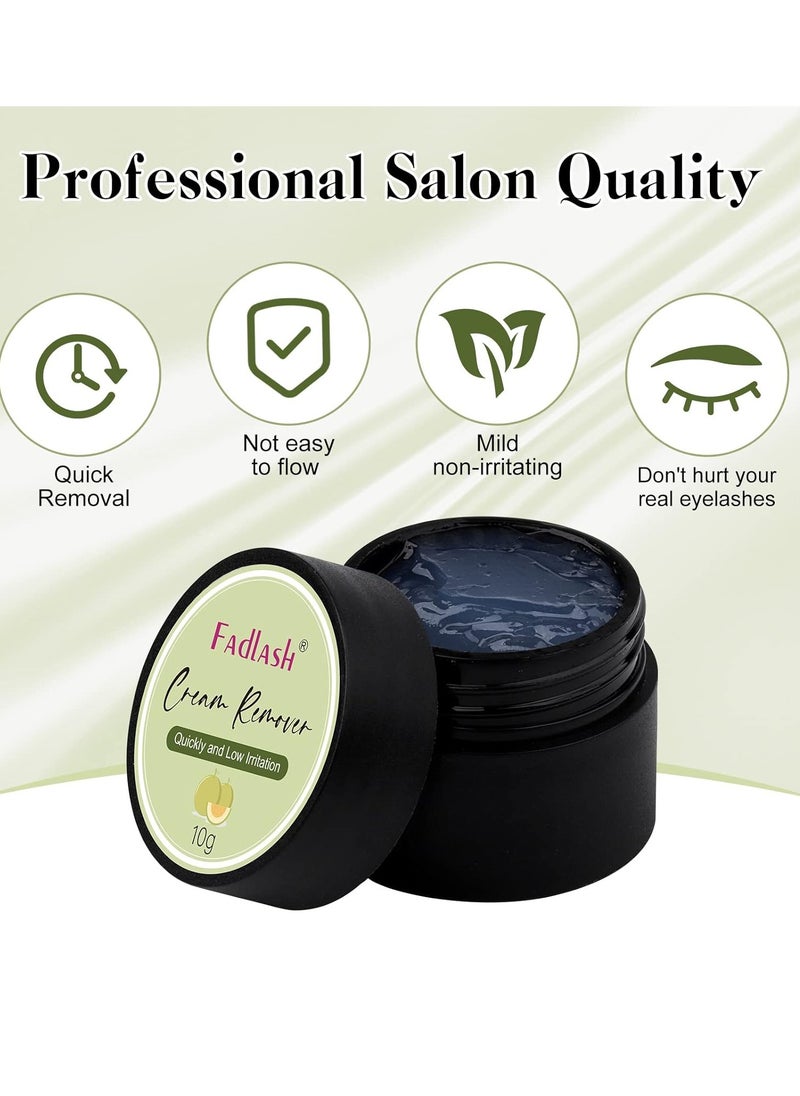 FADLASH - Eyelash Extension Remover 10g Cream Lash Extension Remover Dissolves Powerful Eyelash Glue Remover Low Irritation eyelash remover for lash extensions Lash Glue Remover for Sensitive Skin(Hami Melon) - Image 1