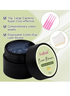 FADLASH Eyelash Extension Remover 10g Cream Lash Extension Remover Dissolves Powerful Eyelash Glue Remover Low Irritation eyelash remover for lash extensions Lash Glue Remover for Sensitive Skin(Hami Melon)  - Image 3