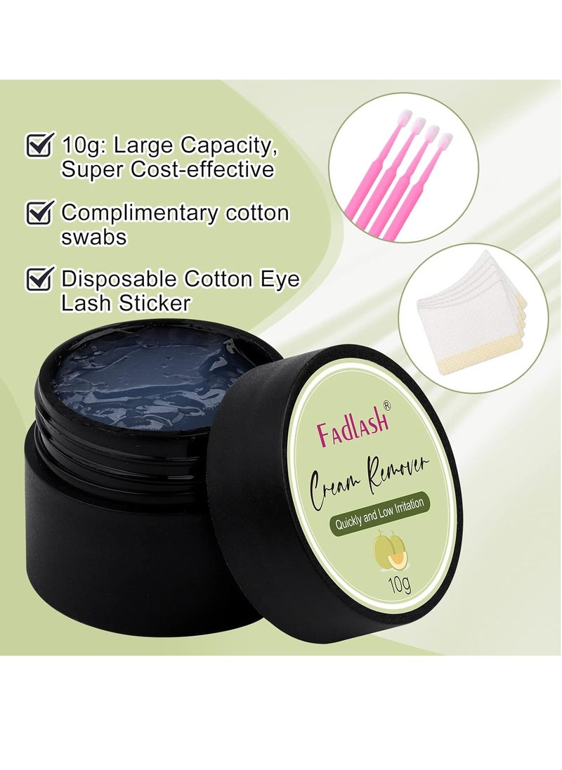 FADLASH - Eyelash Extension Remover 10g Cream Lash Extension Remover Dissolves Powerful Eyelash Glue Remover Low Irritation eyelash remover for lash extensions Lash Glue Remover for Sensitive Skin(Hami Melon) - Image 1