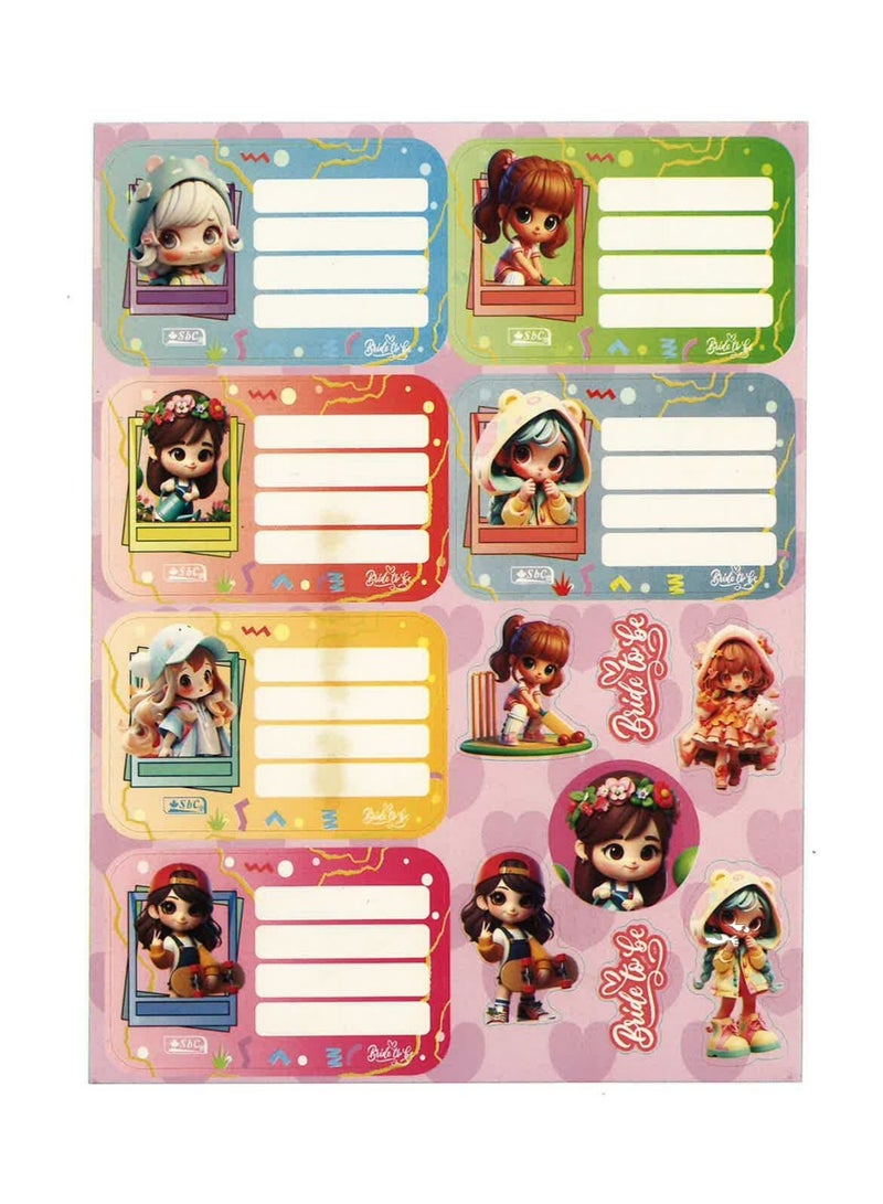 SBC 10-Sheet Name Labels And Stickers For School - Image 2