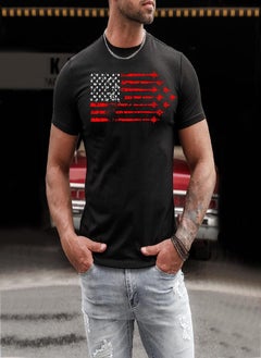 Eckek Mens Independence Day T-Shirts, Men's USA Flag Graphic T-Shirts ...