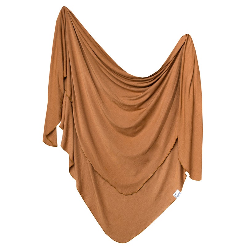 Copper Pearl Baby Swaddle Blanket - Premium Knit Baby Blanket, Large Soft Stretchy Receiving Blankets for Baby Boy and Girl, Swaddles for Newborn, Infant, and Toddler (Camel) - Image 1