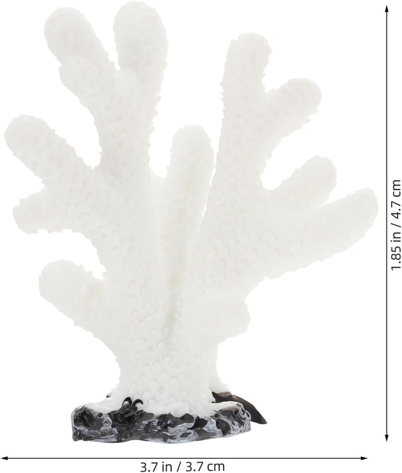 5pcs Artificial Coral Decor Set for Fish Tank Landscaping, Lifelike Resin Aquarium Coral Ornaments, Mixed Style Aquarium Supplies for Aquatic Pets Random Style - Image 2