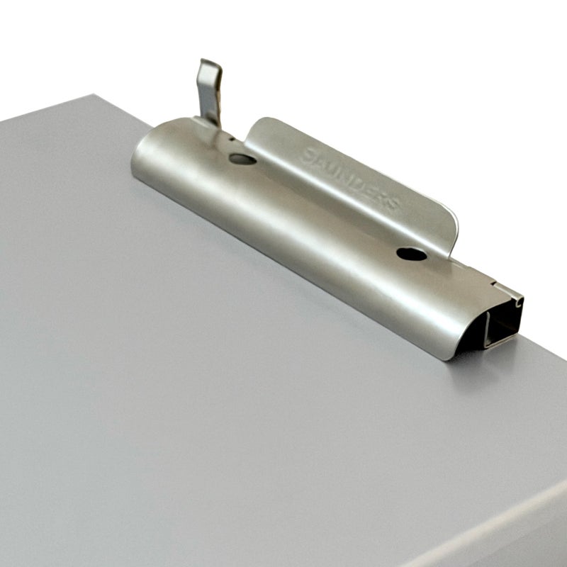 Saunders Metal Clipboard with Storage, Silver Single Layer Nursing Clipboard Folio, Legal Size Paper Organizer, Steel Clip with Self Locking Latch, Form Holder for Office, School & Work - Made in USA - Image 5