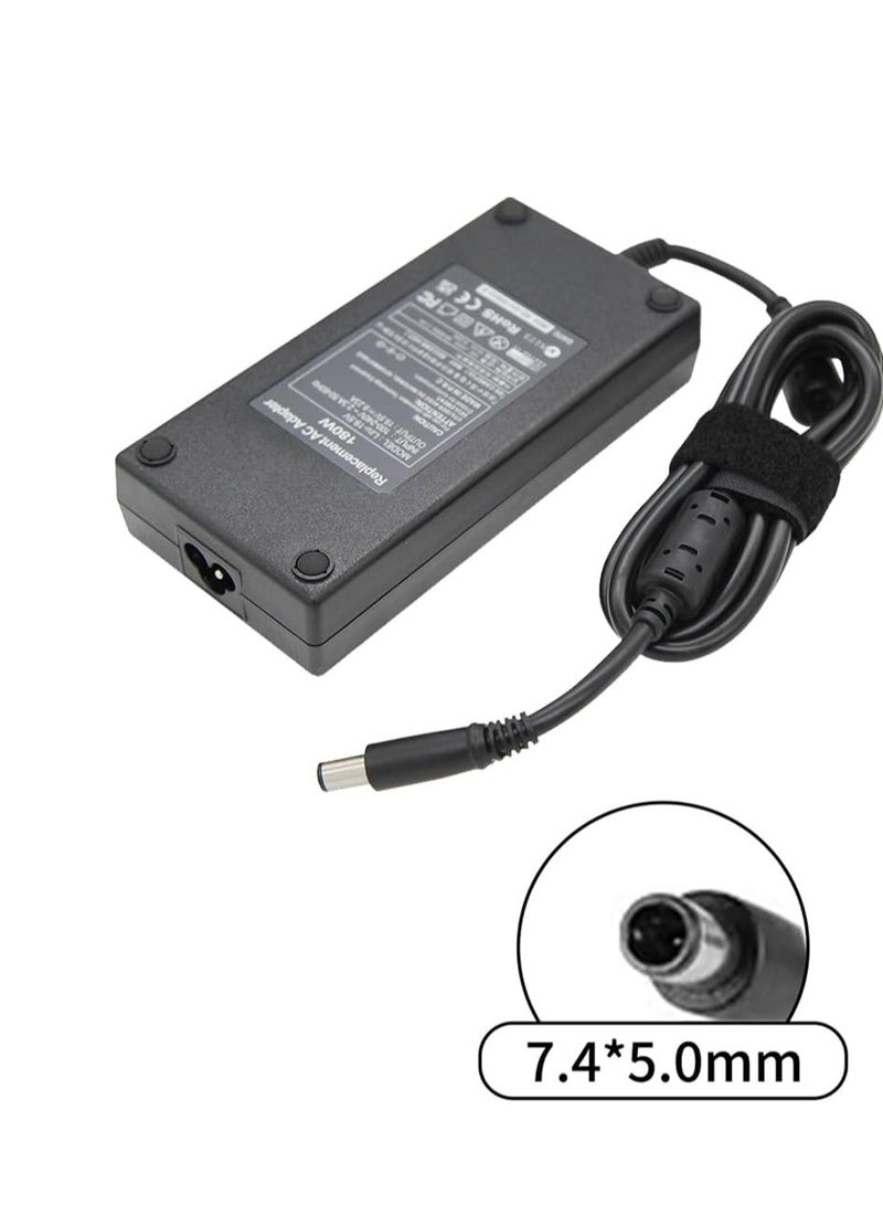 Terabyte 180W Charger laptop adapter for dell 19.5V 9.23A 7.4x5.0mm for Alienware 15 R3 15 R2 X51 13 14 M17X M15X M14X X51 for Precision 7510 M4700 M4800 M6300 G3 G5 G7-3579 with UK Plug Cable - Image 2
