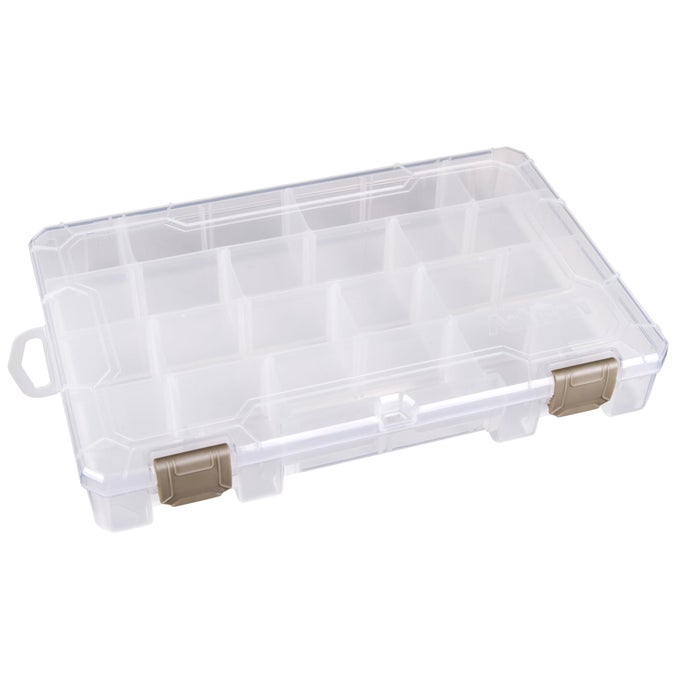 FLOSS FINDER BOX CLEAR SEWING ORGANIZER WITH 6 COMPARTMENTS 12 DIVIDERS DURABLE PERFECT FOR EMBROIDERY FLOSS AND SMALL SEWING SUPPLIES STORAGE