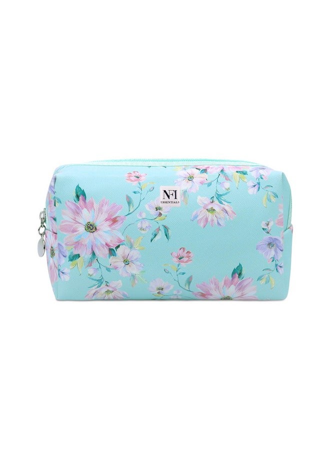 NFI essentials NFI essentials Makeup Pouch Floral Print Cosmetic Pouch Vanity Case Jewellery Pouch Stationery Pencil Case Travel Organiser Travel Pouch  - Image 1