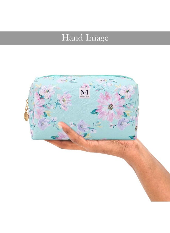 NFI essentials NFI essentials Makeup Pouch Floral Print Cosmetic Pouch Vanity Case Jewellery Pouch Stationery Pencil Case Travel Organiser Travel Pouch  - Image 5