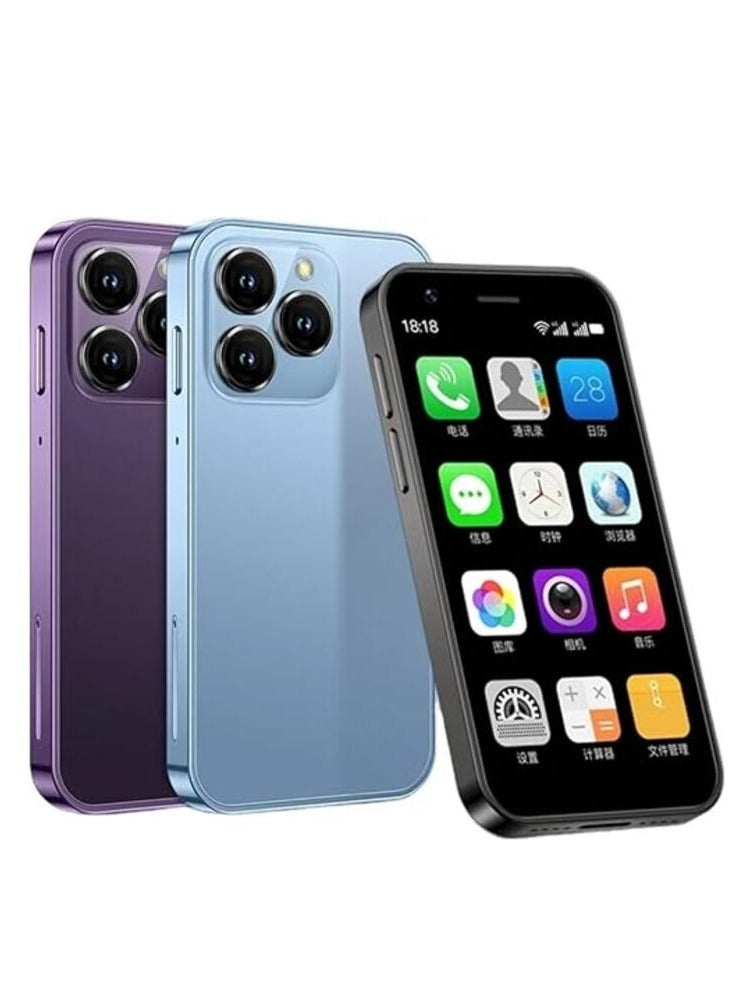 Soyes Mini Smartphone XS15 3.0 Inch Small Phone Quad Core 5.0MP Dual SIM 1000mAh Android PURPLE - Image 3