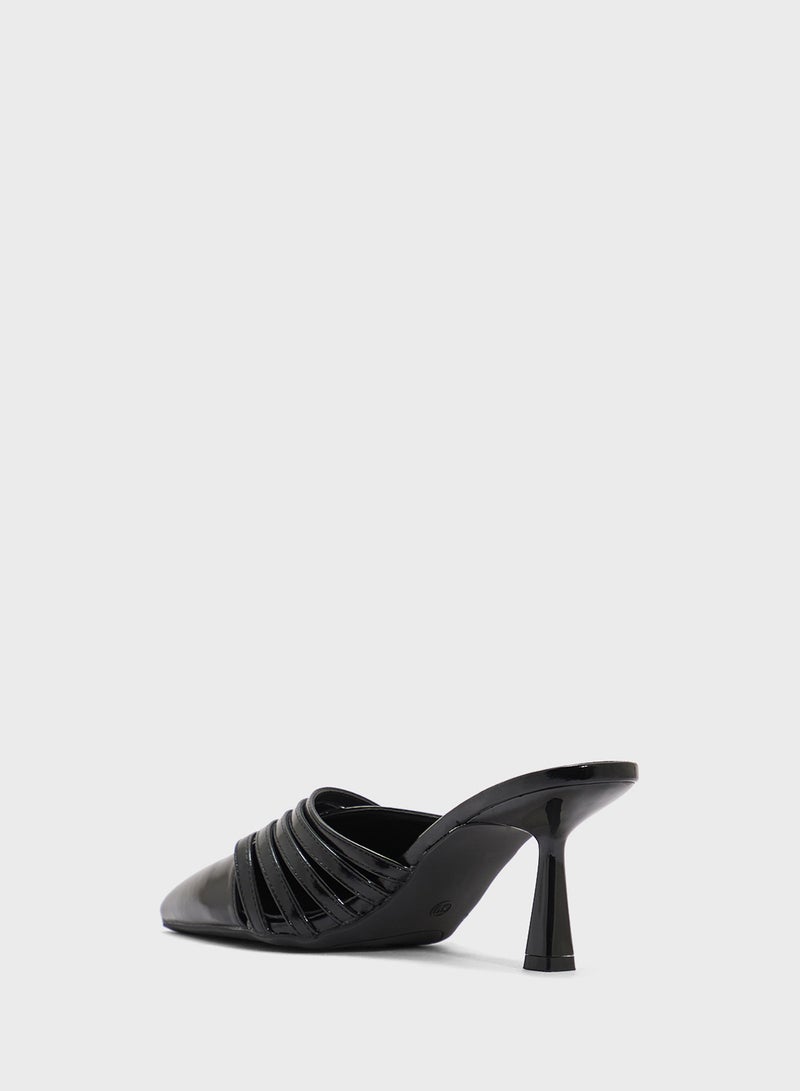 Ginger Slip On Heeled Mule  - Image 3