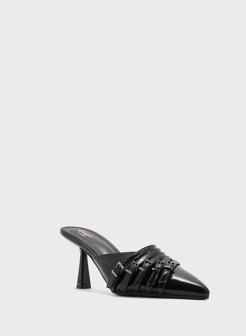 Ginger Slip On Heeled Mule  - Image 2