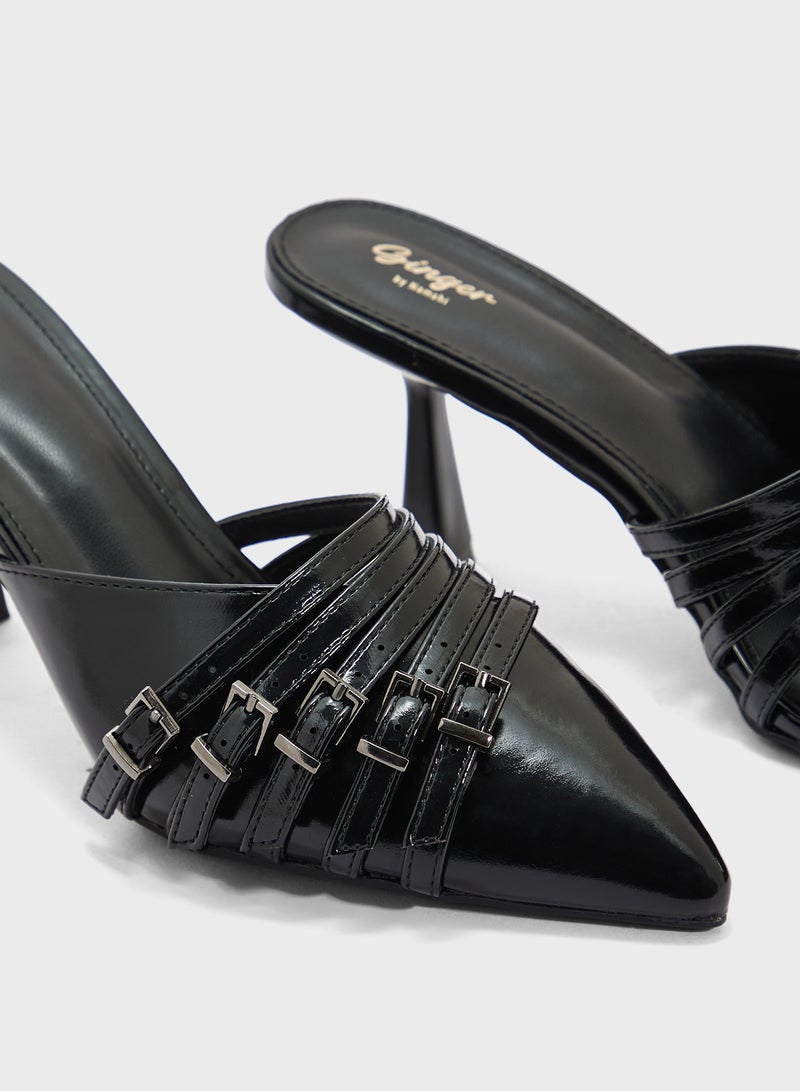 Ginger Slip On Heeled Mule  - Image 4