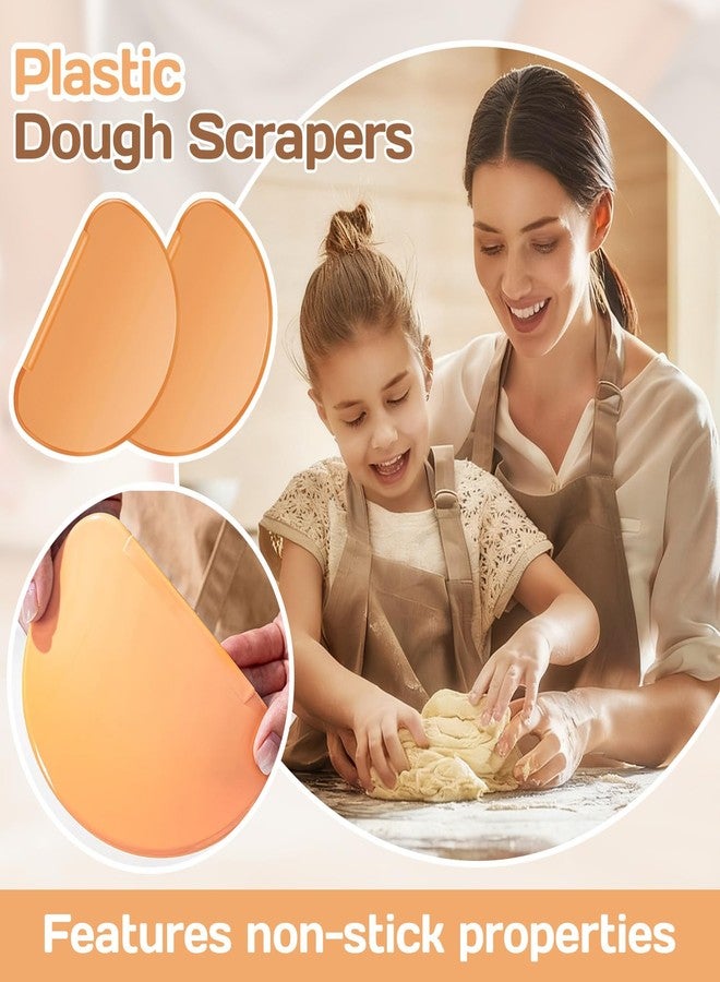 OLLBIT 2PCS Bowl Dough Scraper,Flexible Bowl Scraper,Curved Edge Bread Dough Scraper Bowl Spatula,Spatula Multipurpose Baking Food Scraper,Pastry Cutter Tool - Image 4
