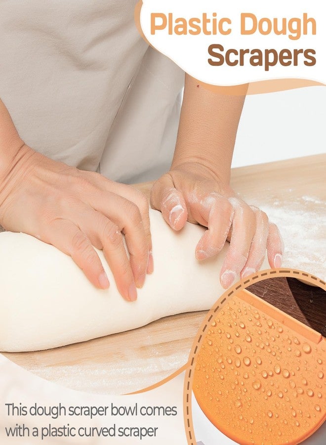 OLLBIT 2PCS Bowl Dough Scraper,Flexible Bowl Scraper,Curved Edge Bread Dough Scraper Bowl Spatula,Spatula Multipurpose Baking Food Scraper,Pastry Cutter Tool - Image 5