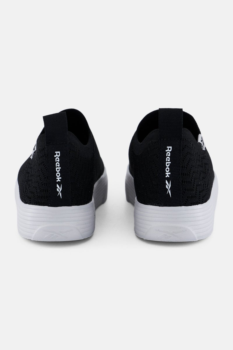 Reebok Women Onlux Slip On Walking Shoes, Black  - Image 2