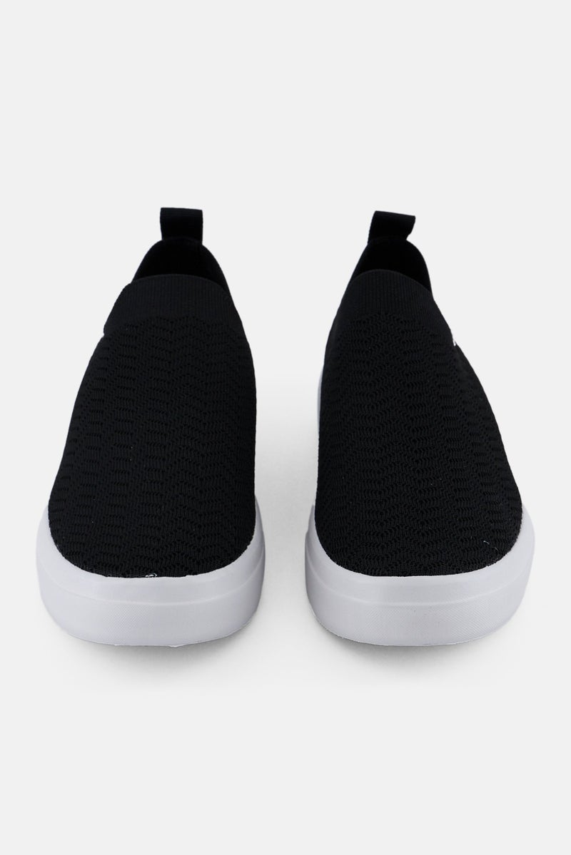 Reebok Women Onlux Slip On Walking Shoes, Black  - Image 4