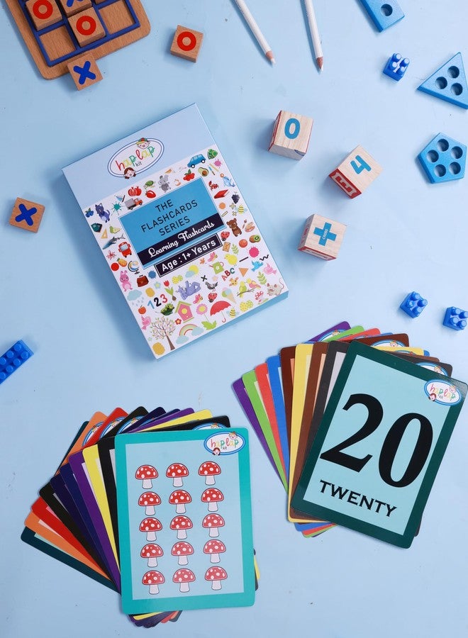 مجموعة هابلاب - بطاقات تعليمية للأرقام من 1 إلى 20، للأطفال من عمر سنة إلى 6 سنوات، العد، تمييز الأرقام، التعلم المبكر للأطفال الصغار - Image 1