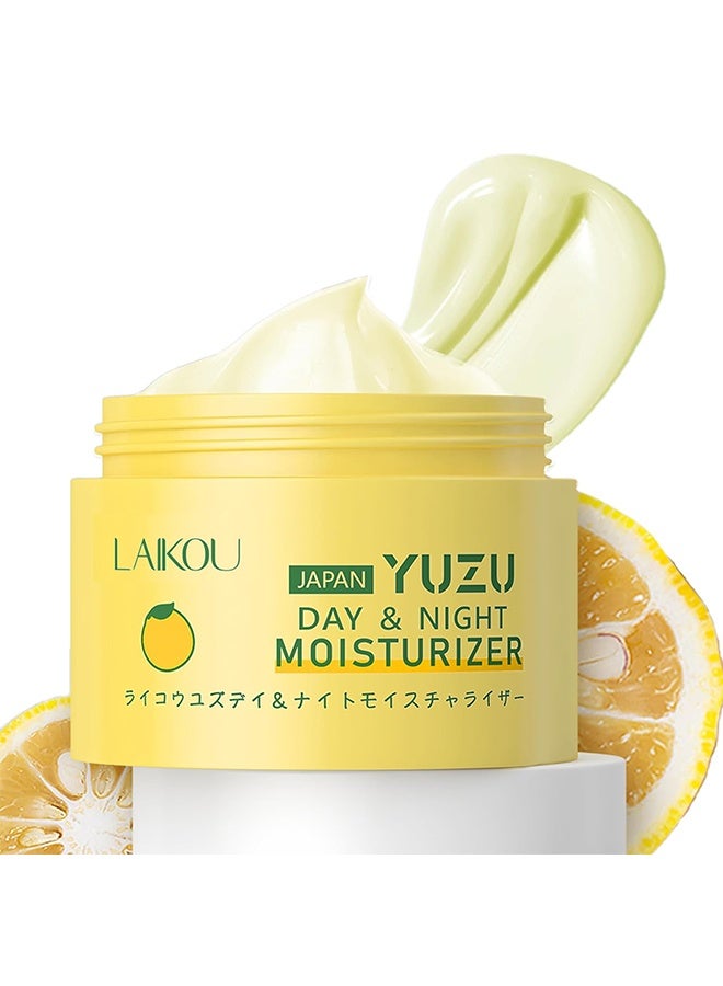 لايكو مرطب يوزو للنهار والليل ، ترطيب مكثف ، إشراق يعزز شيخوخة البشرة ، يرطب بعمق يعزز البشرة ، وتوحيد لون البشرة ، ومرطب للجسم والوجه بفيتامين سي للاستخدام ليلا ونهارا ، 25 غرام - Image 1