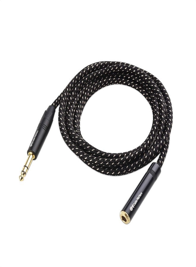 Cable Matters Braided 1/4 Inch Extension Cable 6 ft (1/4 TRS to 1/4 Inch Male to Female Cable) - Image 2