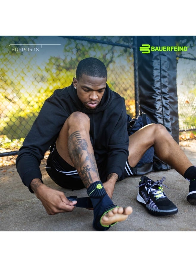 Bauerfeind Ankle Support Unisex 1 Ankle Bandage For Sports Such As Football, Fitness And Jogging, No Bending Thanks To Ankle Brace, Black, M - Image 3