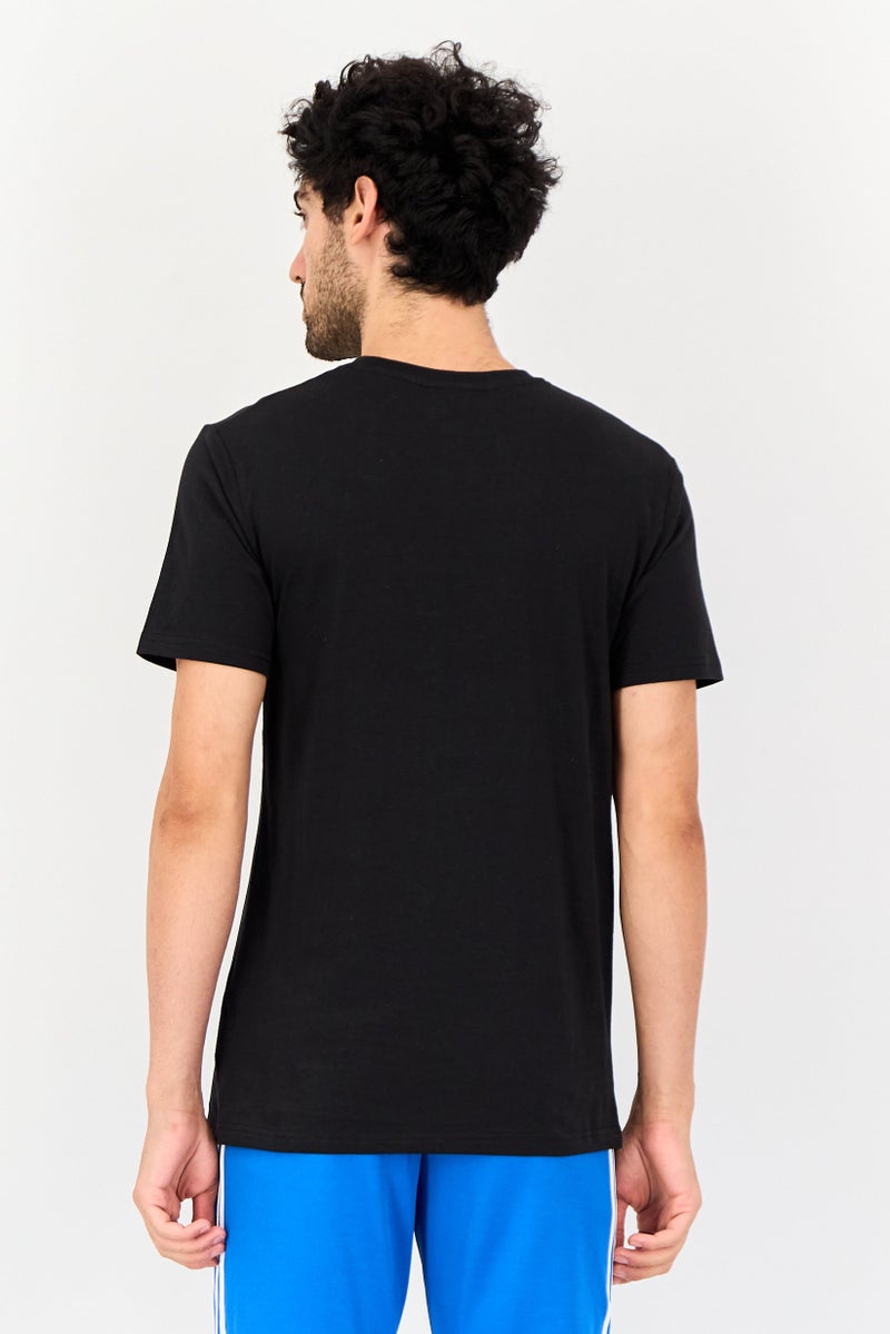 Ellesse Men Sportswear Fit Short Sleeve Outdoor T-Shirt, Black - Image 2