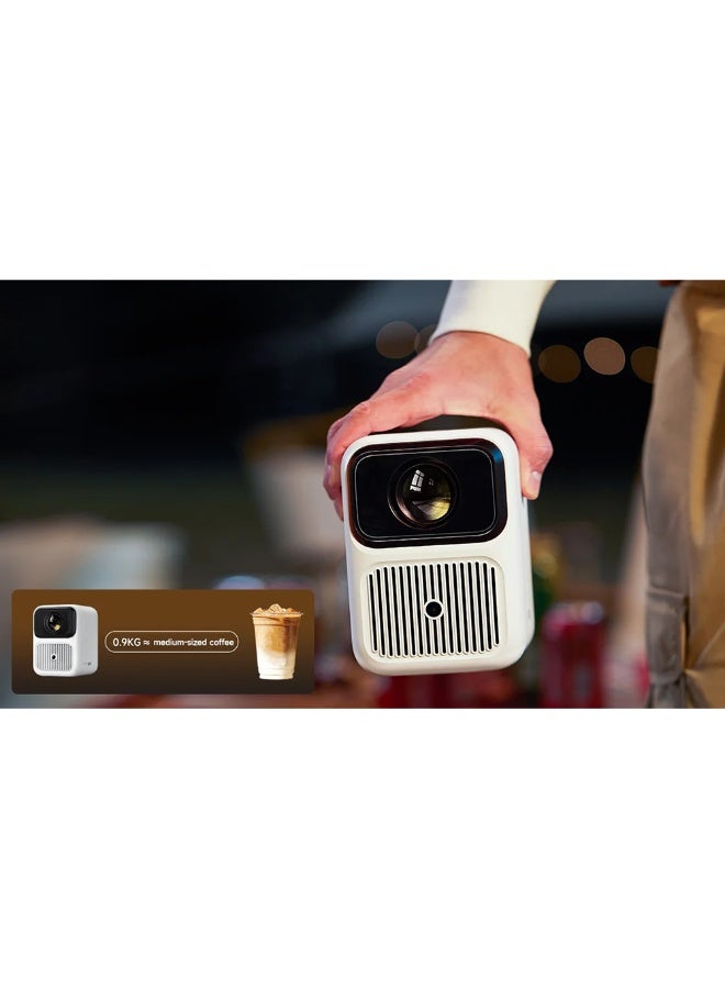 wanbo حزمة جهاز العرض الذكي دالي 1 | جهاز عرض مسرح منزلي محمول أندرويد 9.0 350 ANSI 10500 لومن، 720P مع تركيز تلقائي | واي فاي وبلوتوث | تشمل حامل أرضي قابل للتعديل من وانبو (170 سم) + حقيبة حمل واقية - Image 5