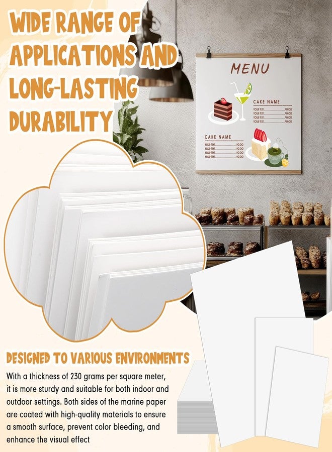 Resholder 60 Pcs Poster Boards Bulk 3 Sizes White Poster Boards Paper(22"x28", 12"x18", 11"x14"), Large Blank Graphic Thick Display Board for Arts Projects Presentations Crafts Signs Drawing - Image 4