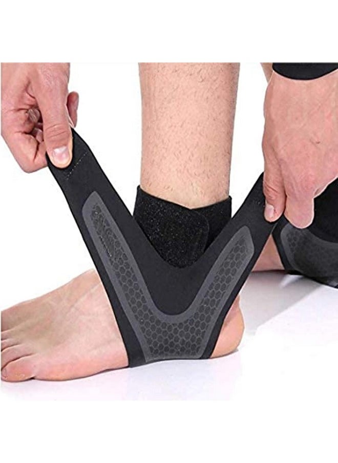 SOZZUMI - Ankle Support For Men& Women Pain Relief Straps For Sports Ankle Fracture Support Brace For Foot Pain Running Breathable Ligament Injury Compression Brace Wrap For Ankle Protection Guard(Left) - Image 1